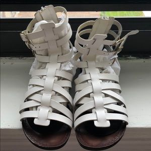 Steve Madden White Gladiator Sandals